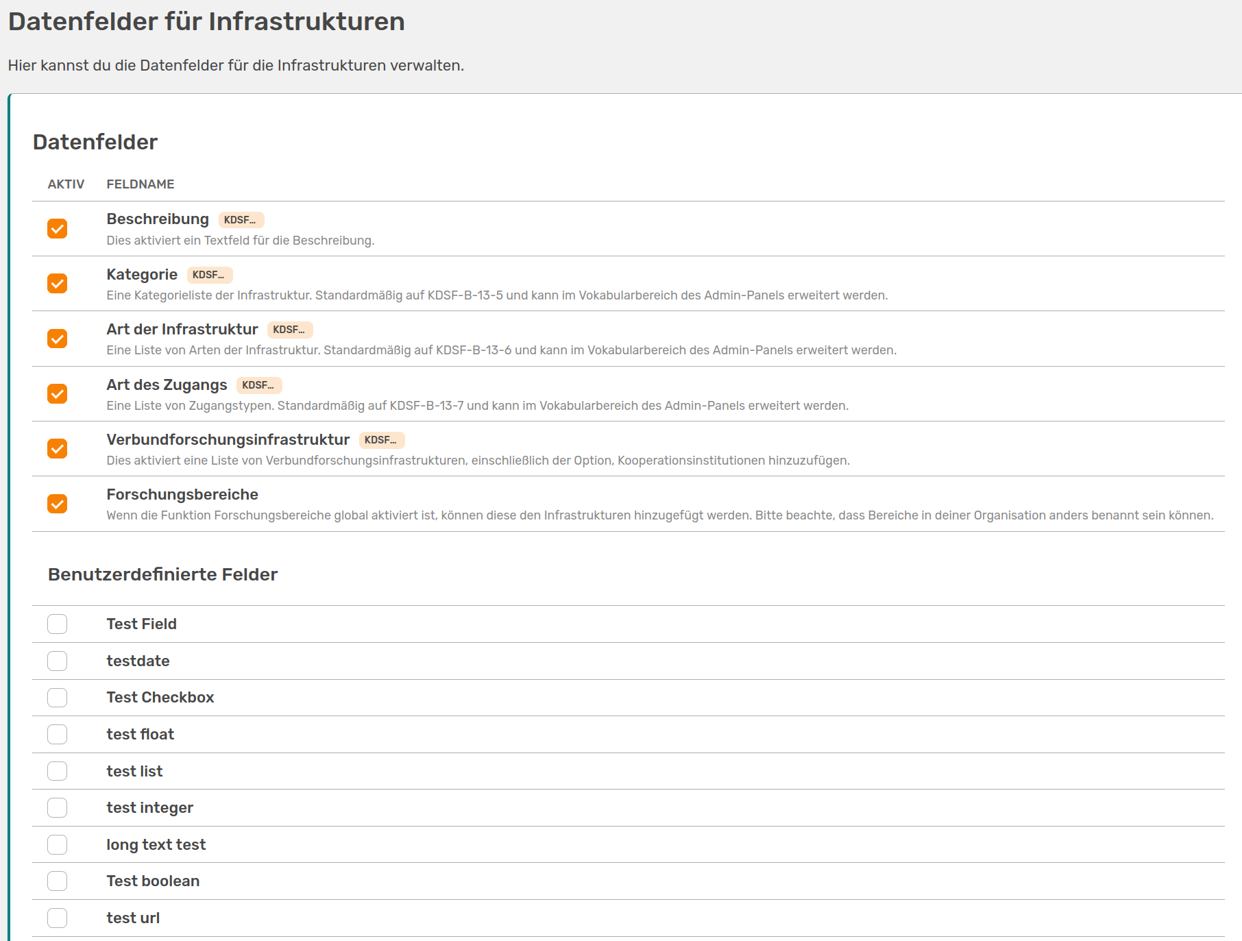 Infrastructures_datafields