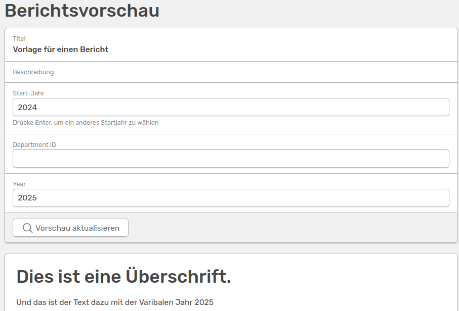 Vorschau Text-Bausteine