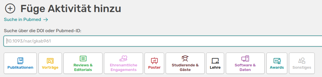 Füge Aktivität hinzu
