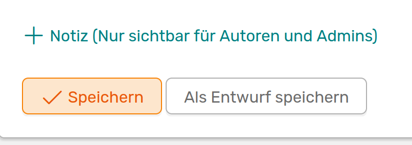 Entwurf-Button
