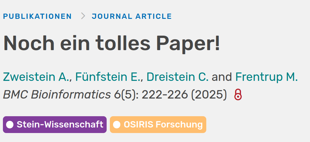 Topics Verknüpfung