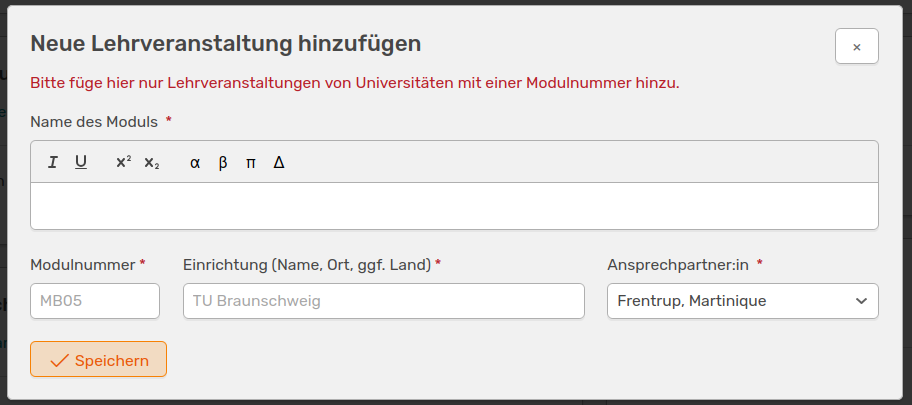 Widget Lehrmodule