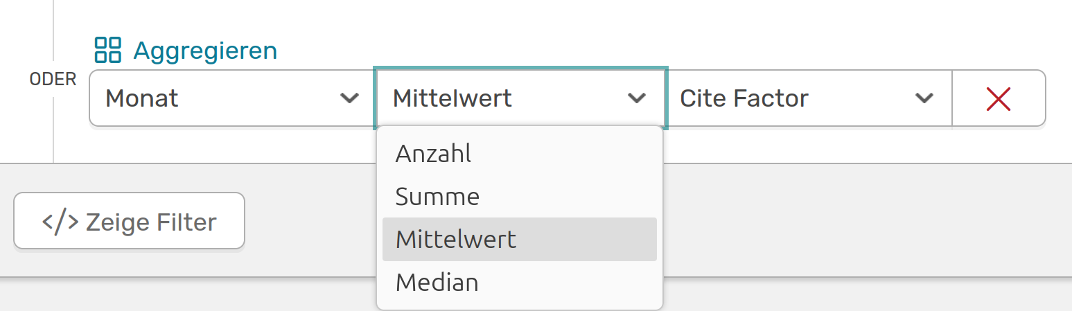 Aggregations-Mittelwert