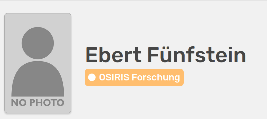 Profil mit Forschungsbereich