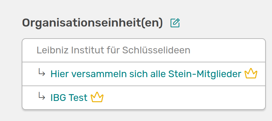 Orgaeinheiten profil
